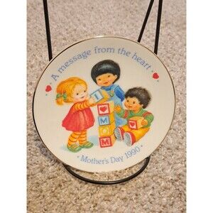 Avon 1990 Mother's Day 22K Trim 5" Porcelain Collectors Plate